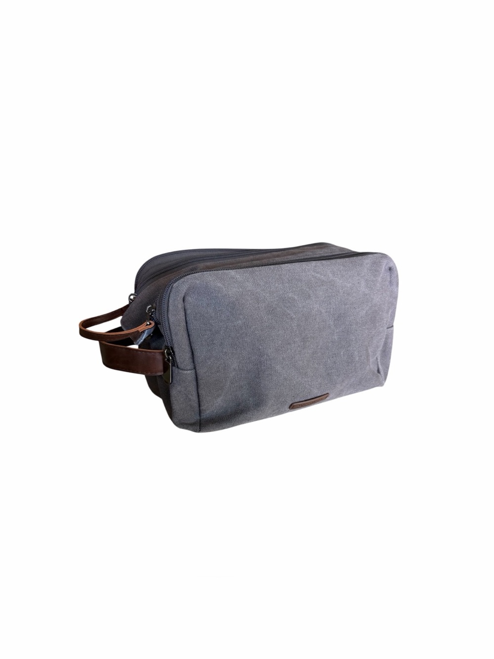BAGSMART Men’s Grey Canvas Travel Toiletry Bag